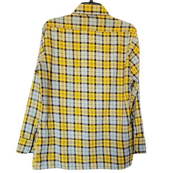90s Vintage Van Heusen Winterweights Yarn Dyed Flannel - Picture 2 of 7